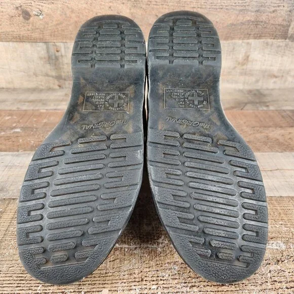 Dr Martens 1460 Egret Playing Card Men's Sz 11 Black White King of Hearts Boots - Picture 8 of 10